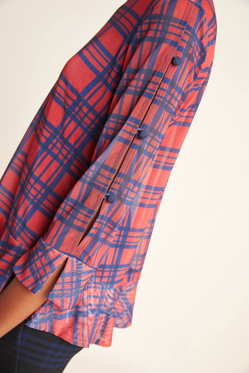 Belinda Top - Rachel Island Plaid